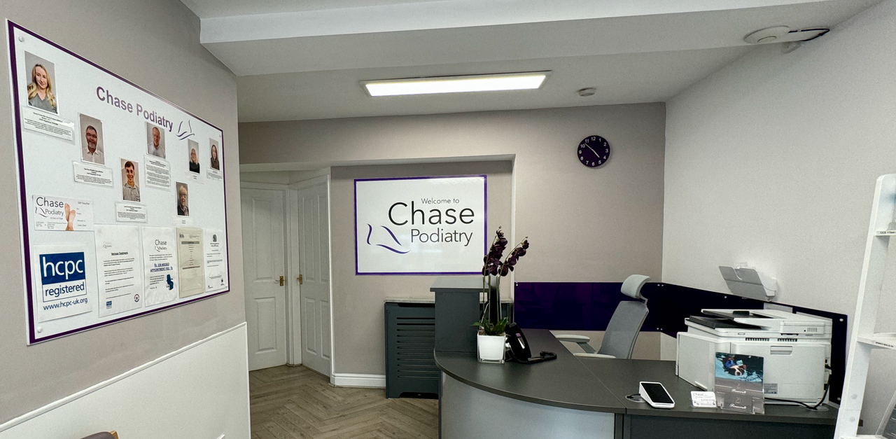 Chase Podiatry's waiting room